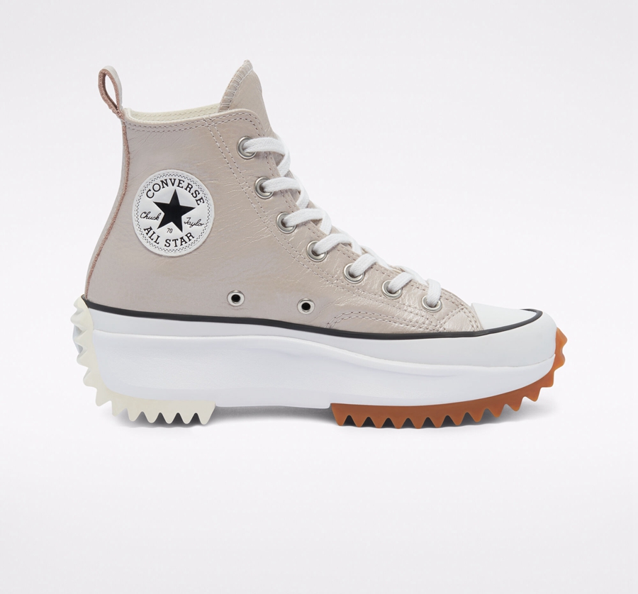 Converse Run Star Hike Plataforma Metallic Classics Gris | A30526Y